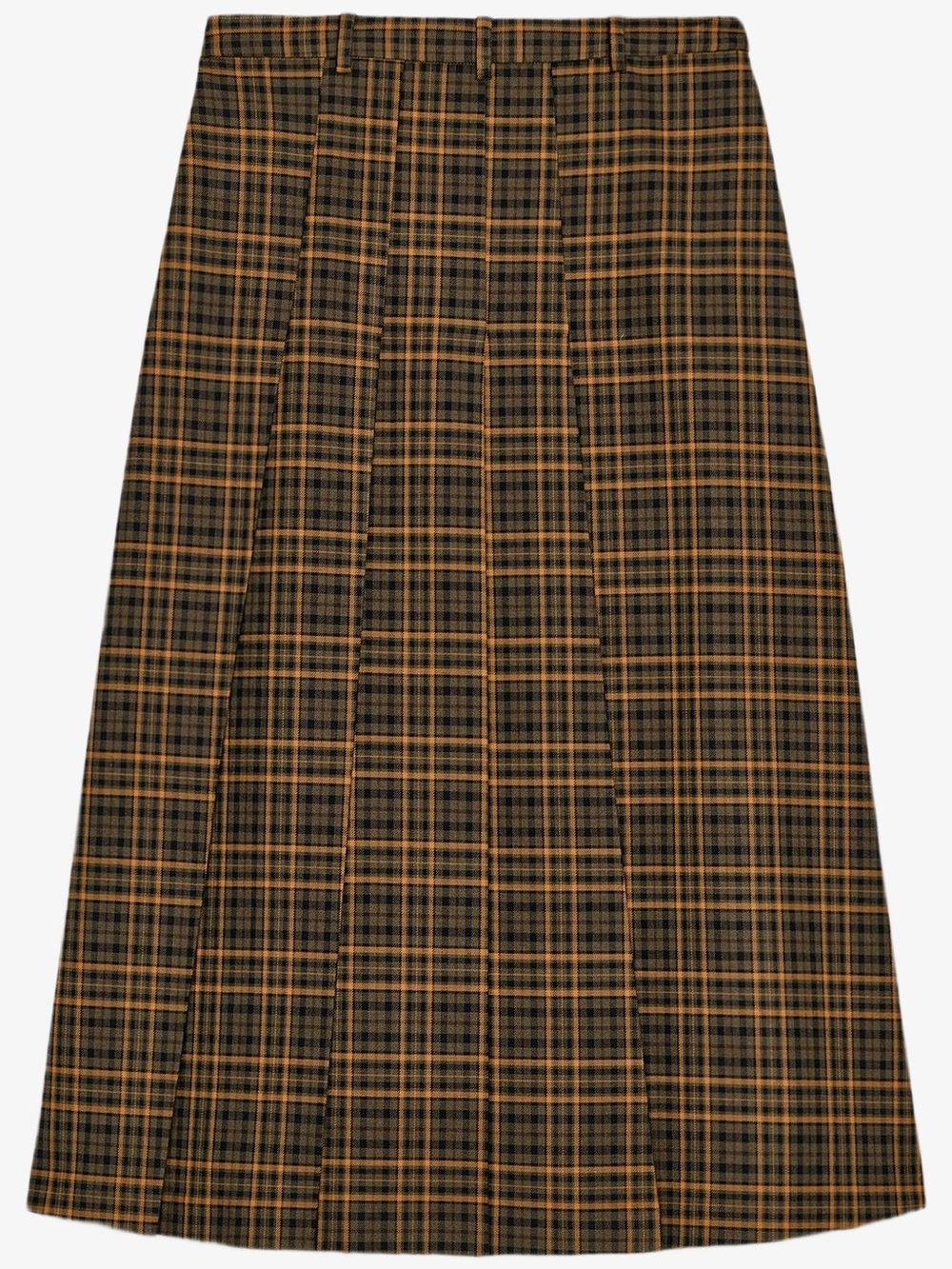 Zara ZW COLLECTION CHECK MIDI SKIRT - Picture 7 of 8